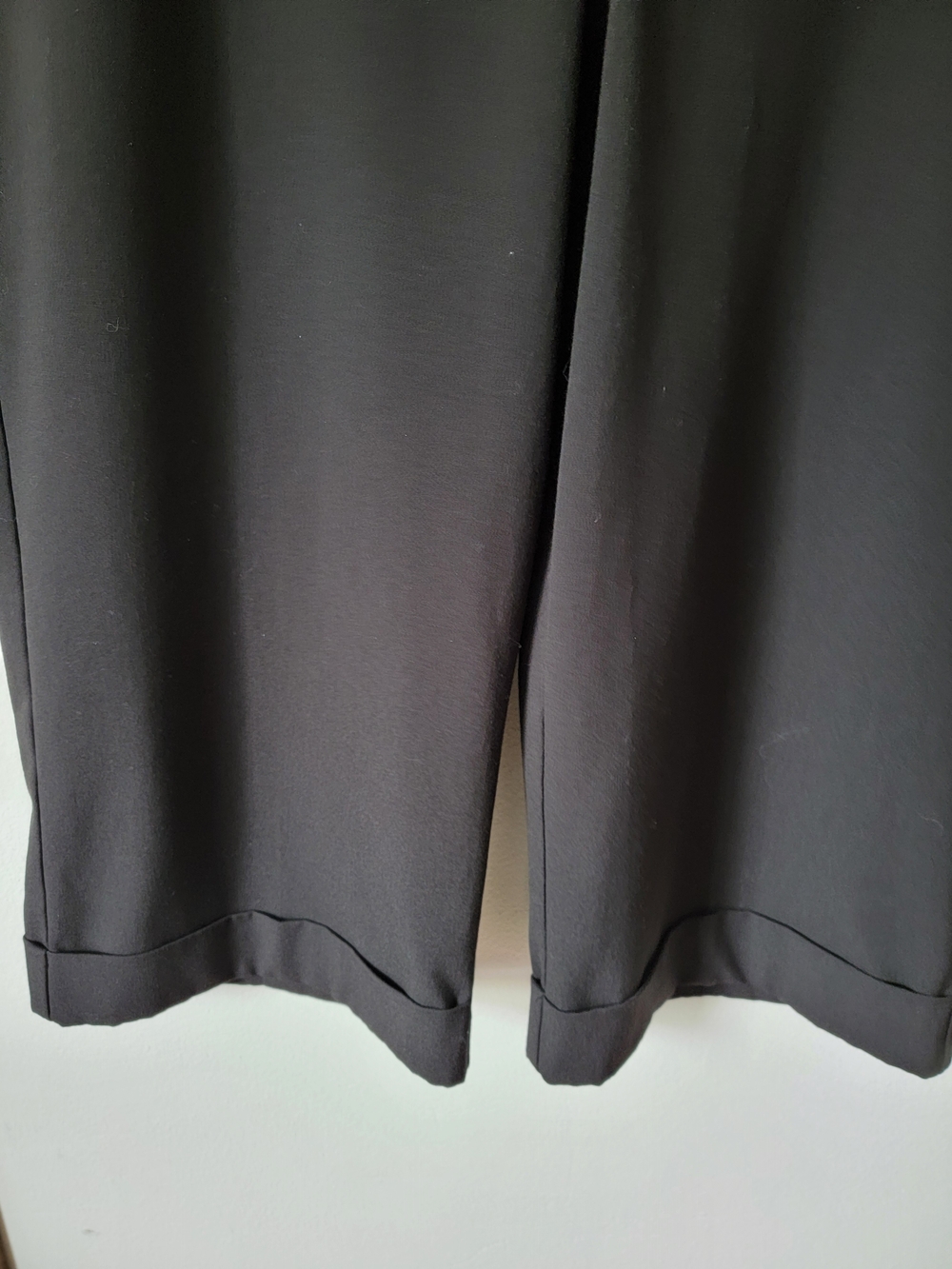 George Black Cropped Wide-Leg Capris Work Wear Size 16 - Picture 2 of 12